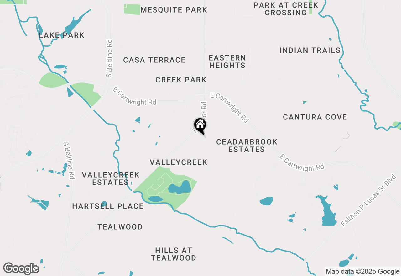 Map of 700 Creekview Court, Mesquite, TX 75181