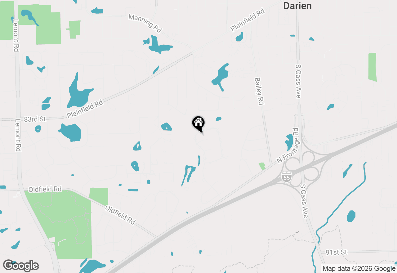 Map of 8405 Carriage Green Drive, Darien, IL 60561