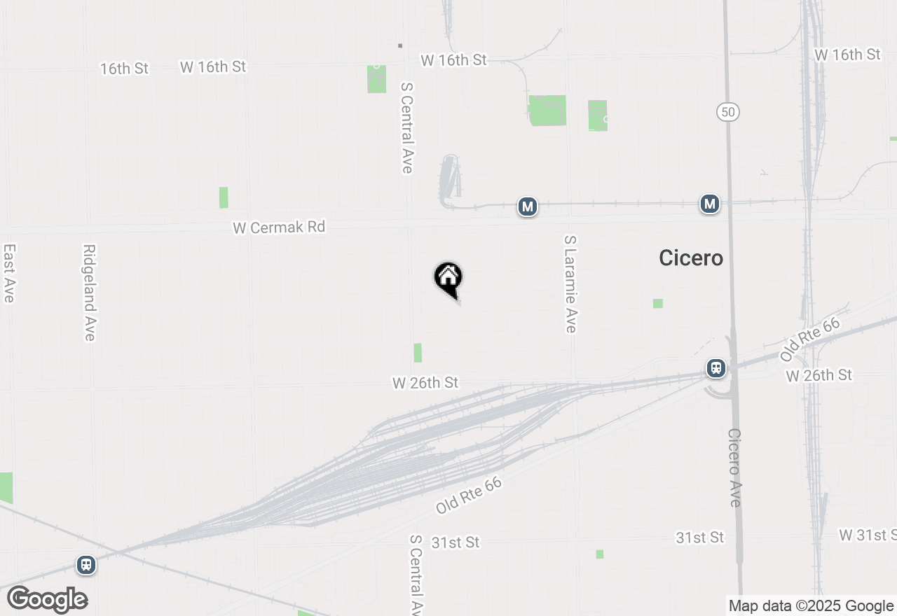 Map of 5501 W 24th Street, Cicero, IL 60804