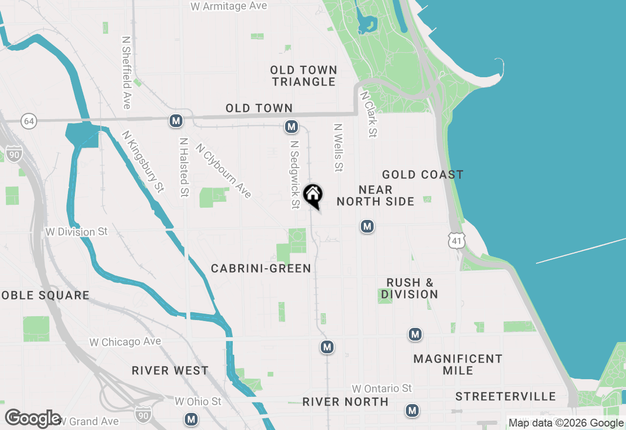 Map of 303 W Scott Street #402, Chicago, IL 60610
