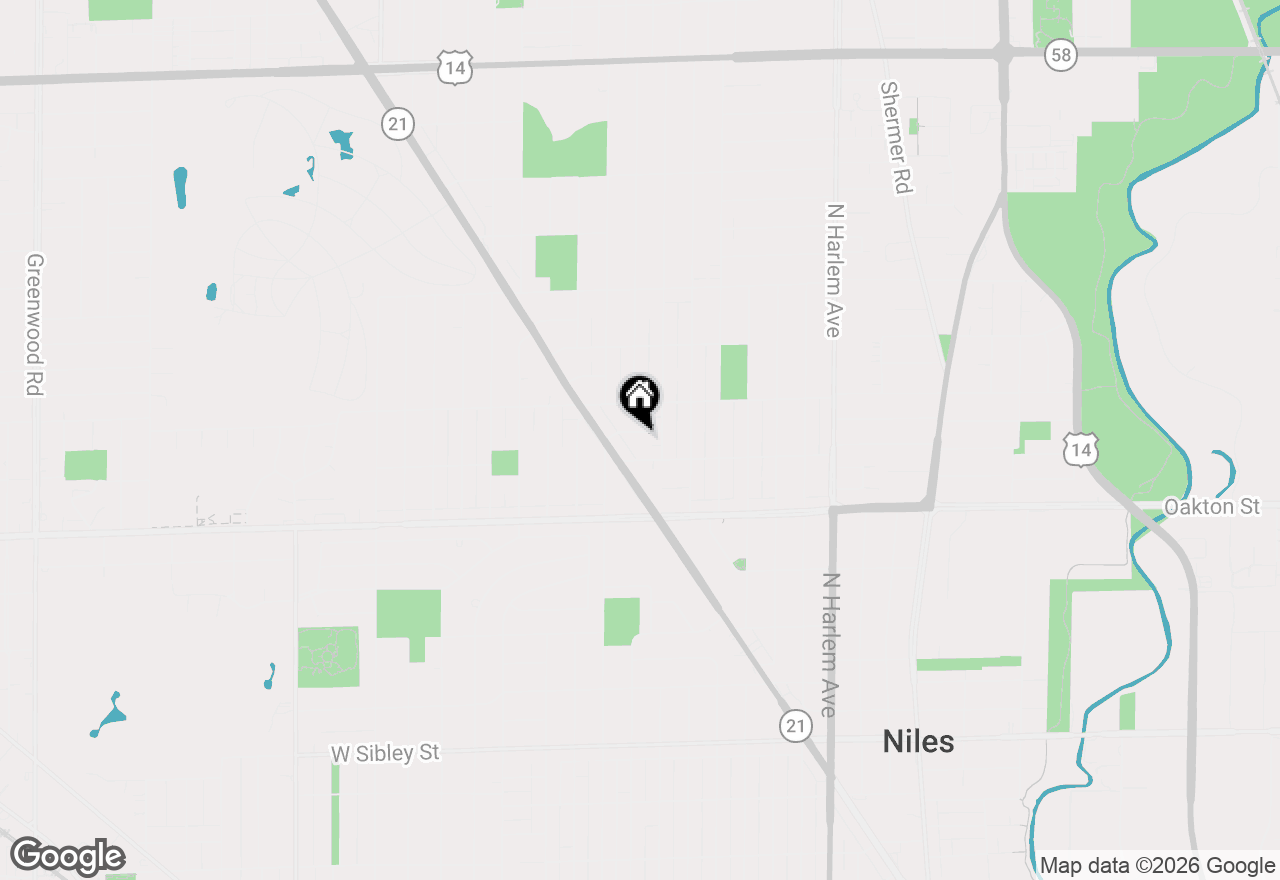 Map of 7523 W Cleveland Street, Niles, IL 60714