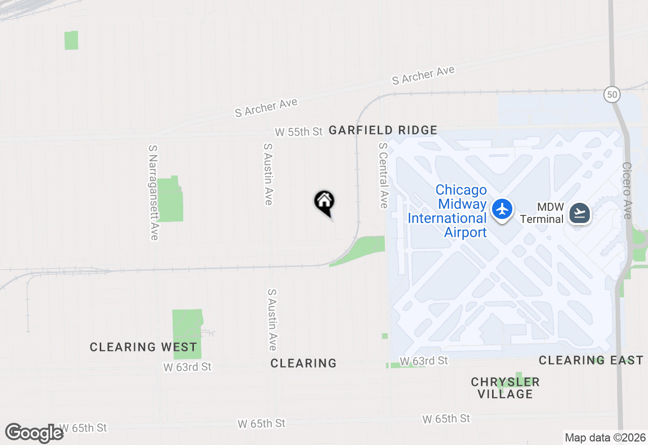 Map of 5806 S Menard Avenue, Chicago, IL 60638