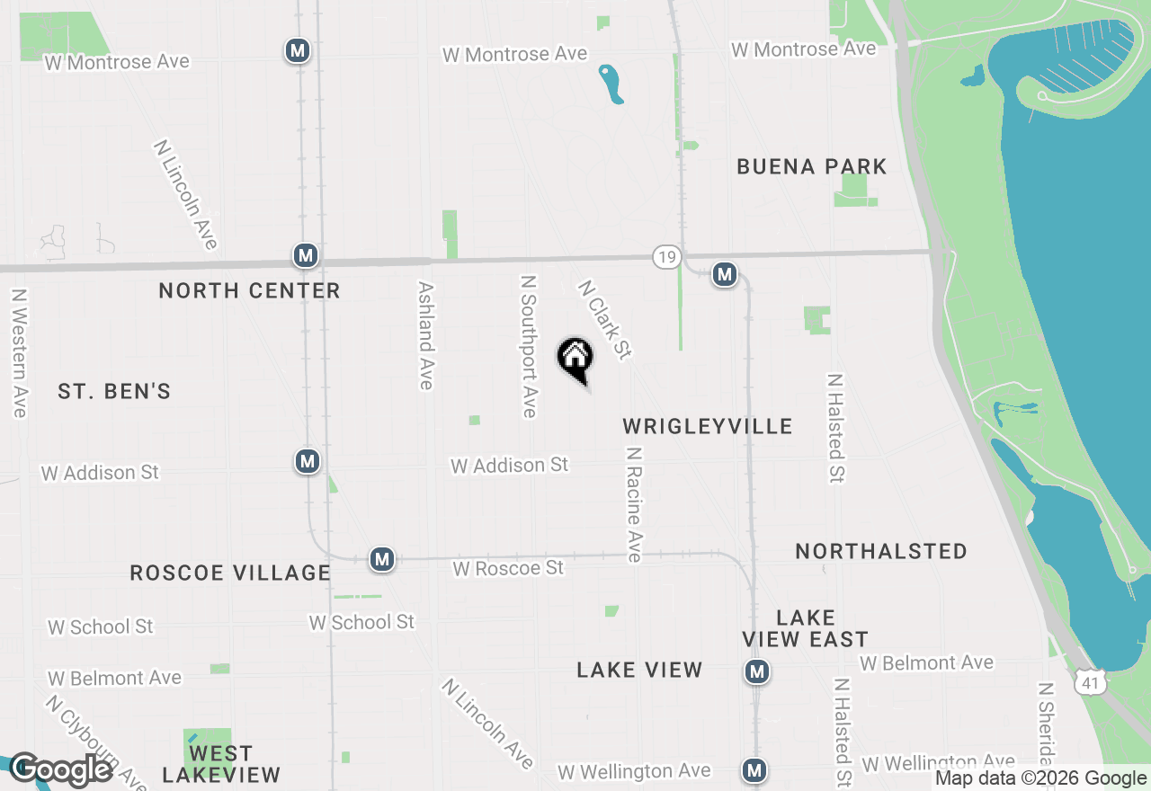 Map of 3716 N Lakewood Avenue, Chicago, IL 60613