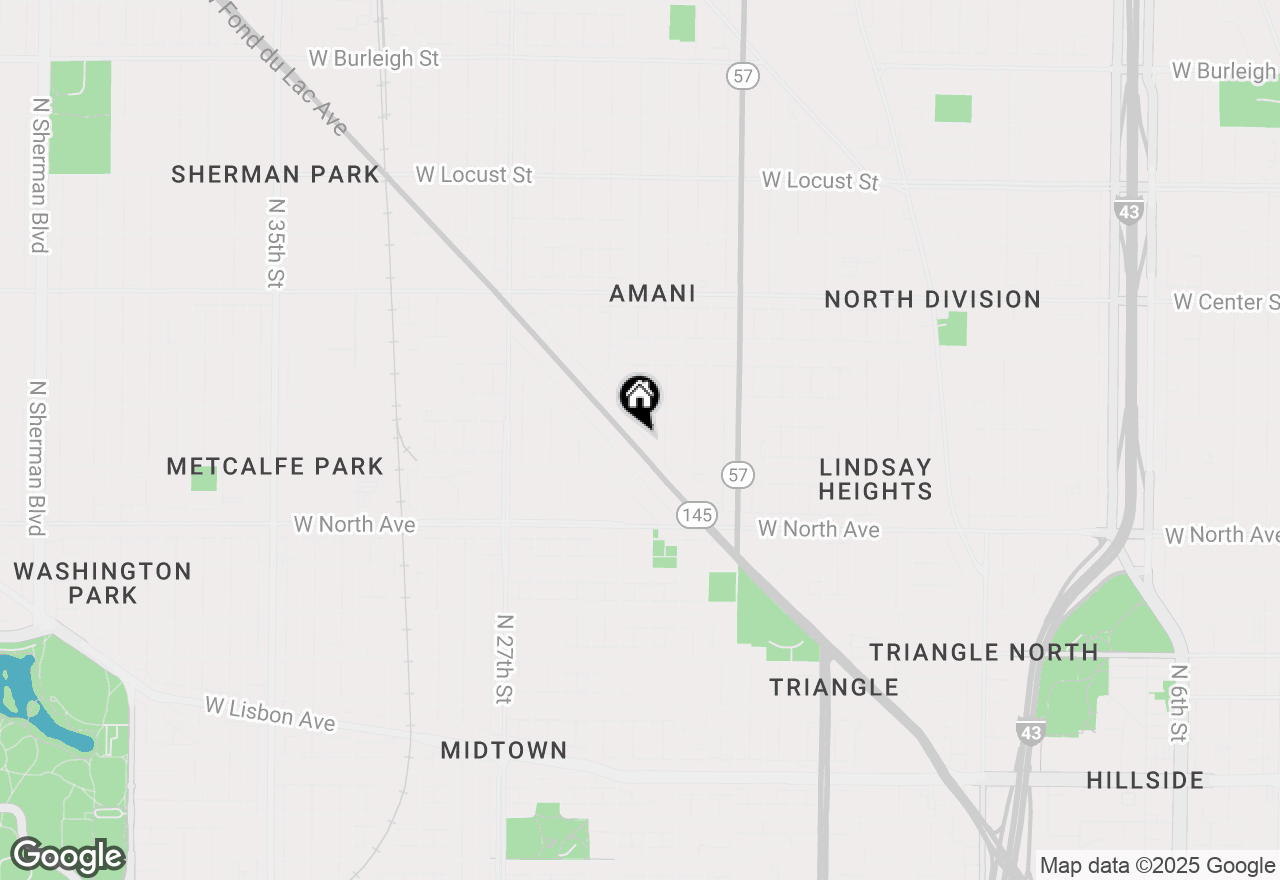 Map of 2330 W Fond Du Lac Ave, Milwaukee, WI 53206