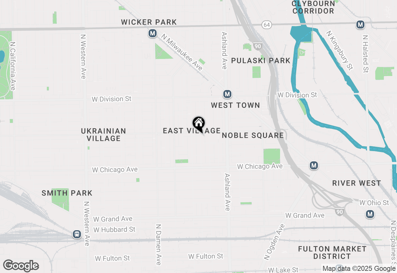 Map of 922 N Hermitage Avenue #1, Chicago, IL 60622