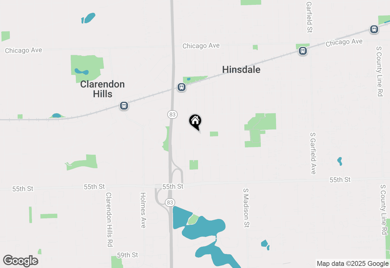 Map of 740 W 7th Street, Hinsdale, IL 60521