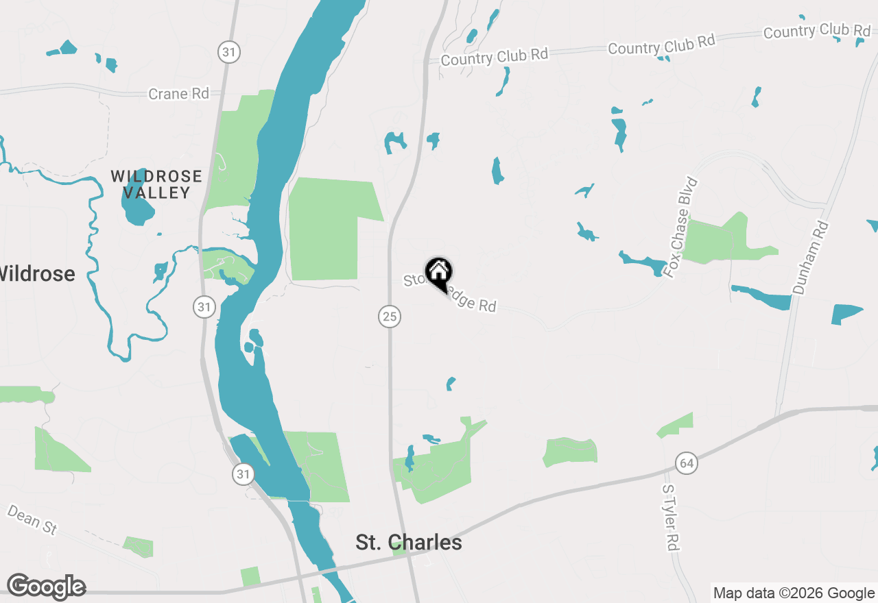 Map of 614 Marion Avenue, St. Charles, IL 60174