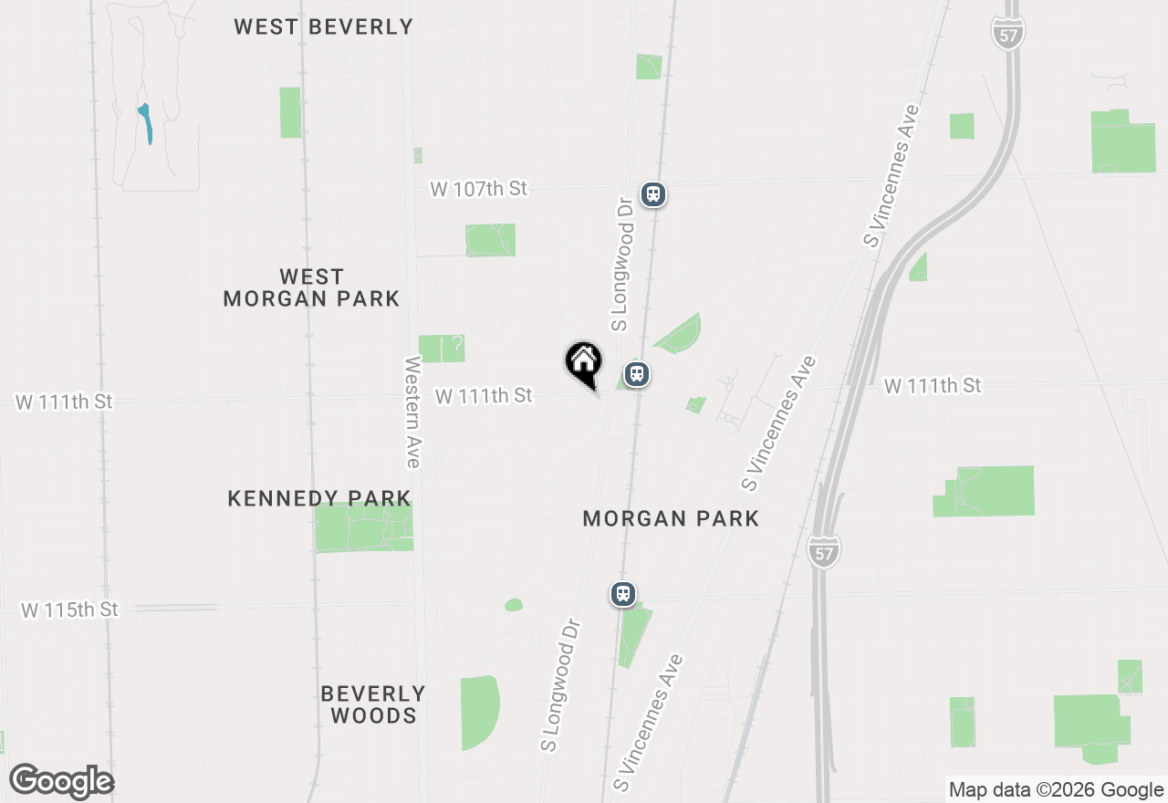 Map of 2033 W 111th Street #2N, Chicago, IL 60643