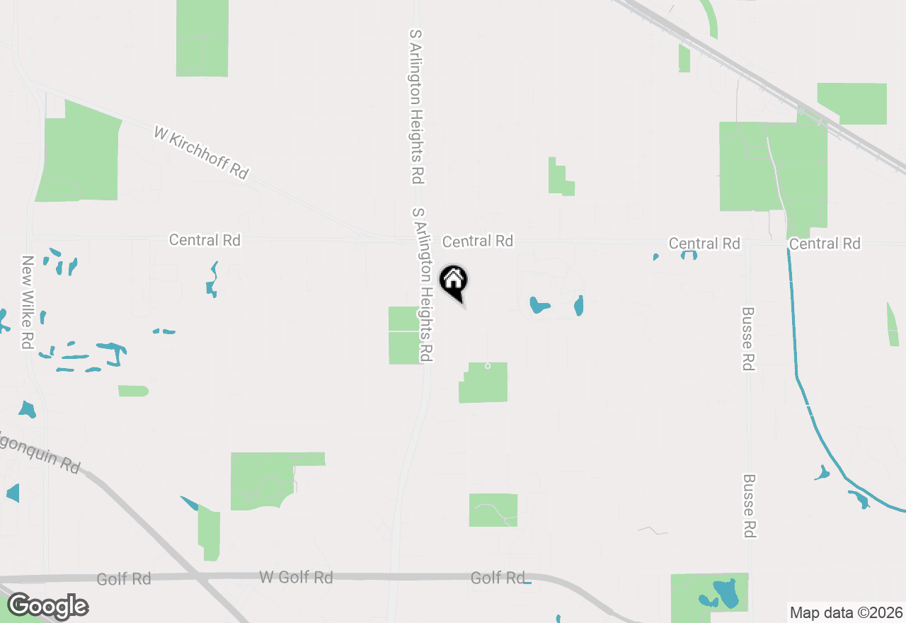 Map of 1119 S Pine Avenue, Arlington Heights, IL 60005