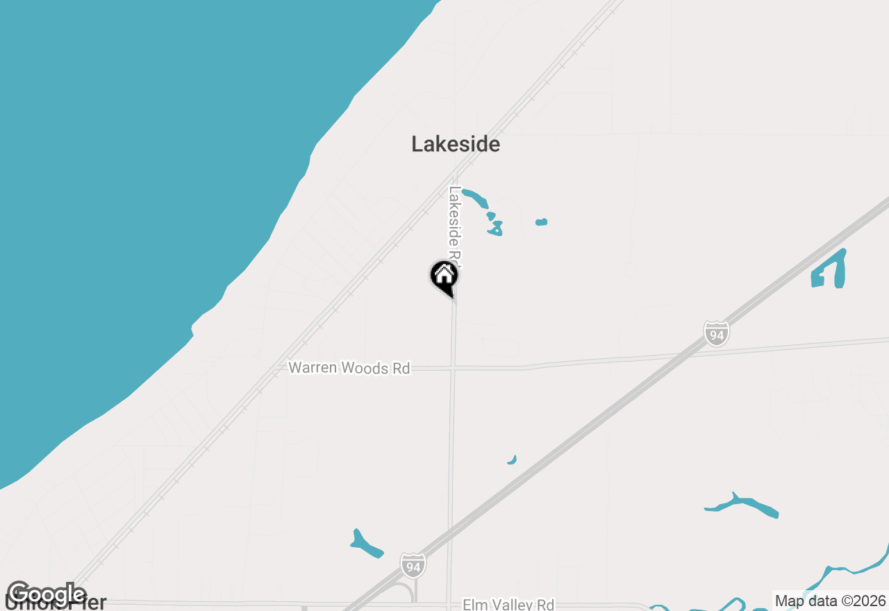 Map of 15344 Lakeside Road, Lakeside, MI 49116