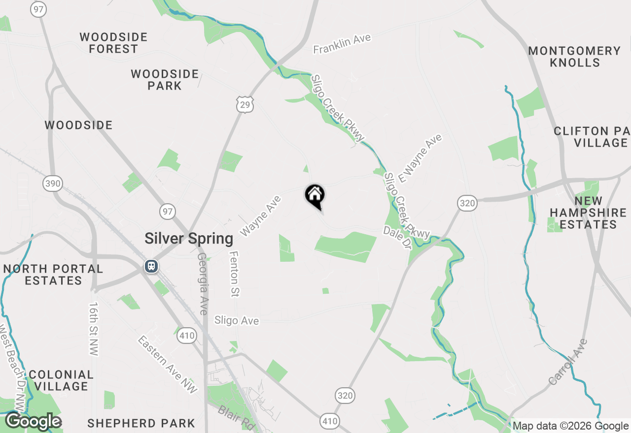Map of 314 Dale Drive, Silver Spring, MD 20910