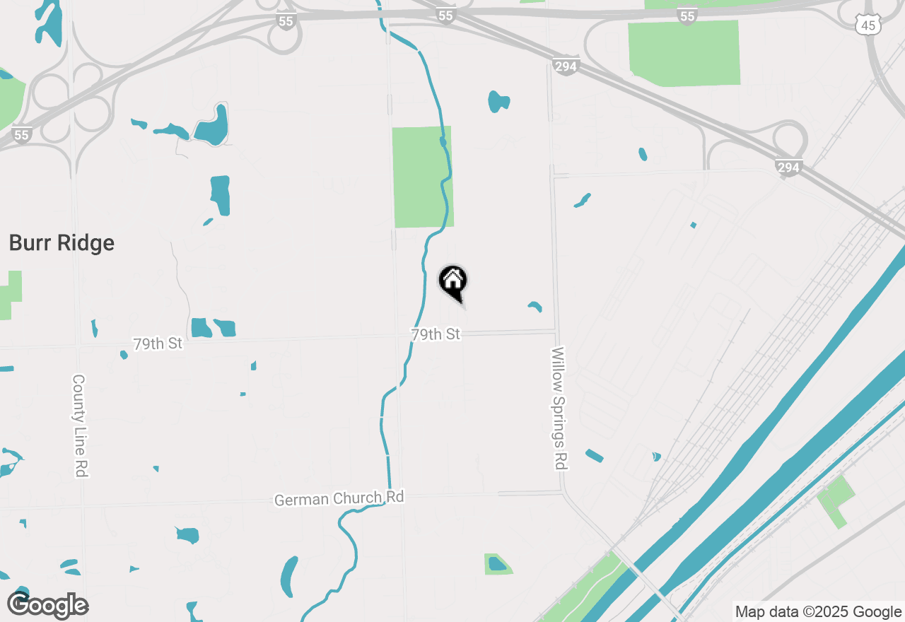 Map of 124 Fairway Drive, La Grange, IL 60525