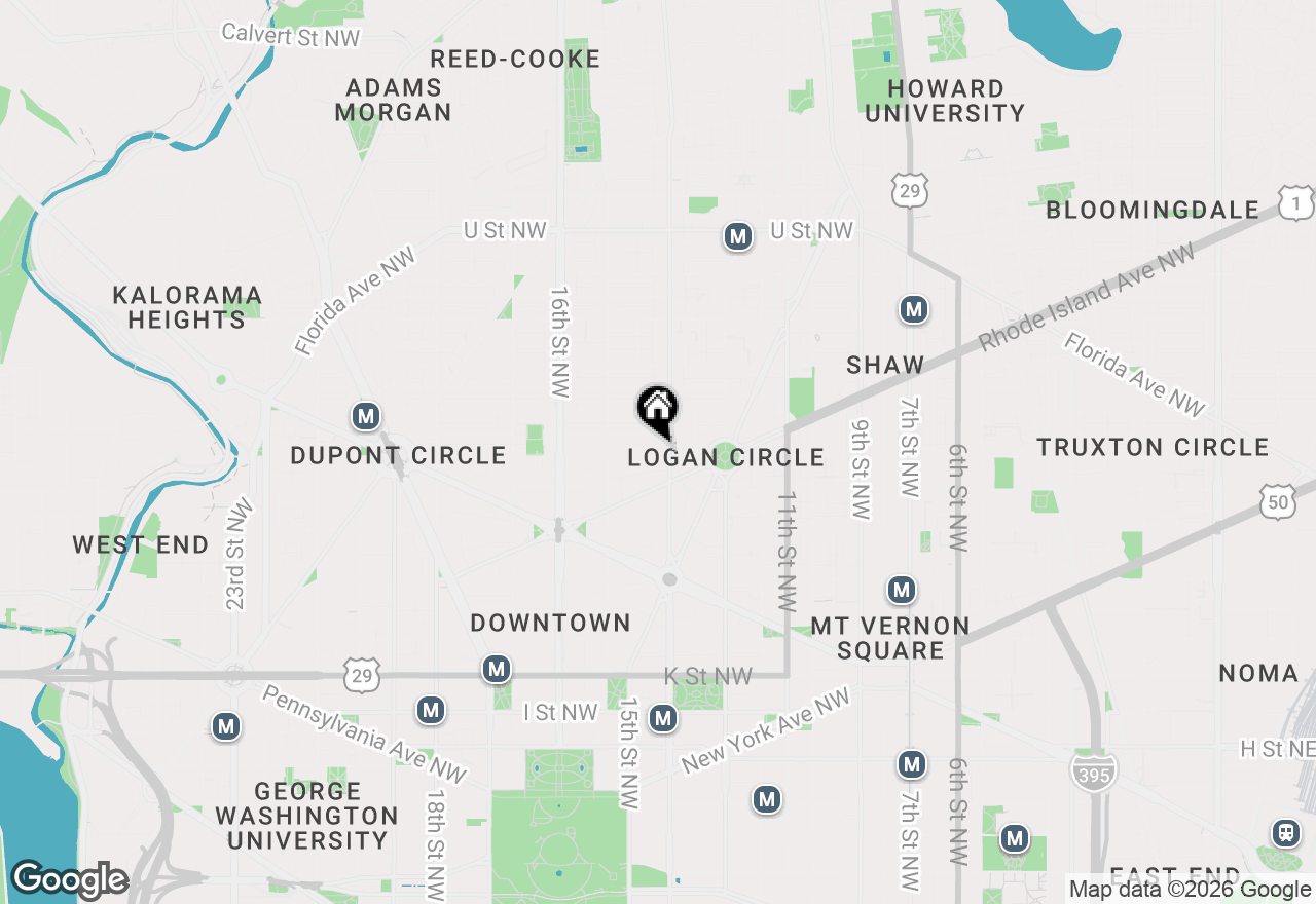 Map of 1413 P Street Nw #404, Washington, DC 20005