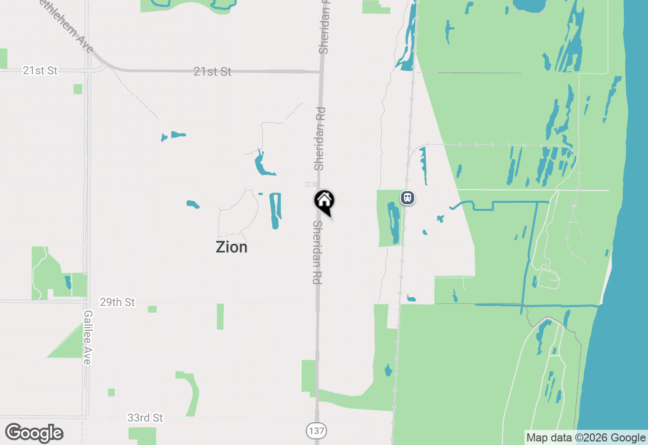 Map of 2601 Sheridan Road, Zion, IL 60099