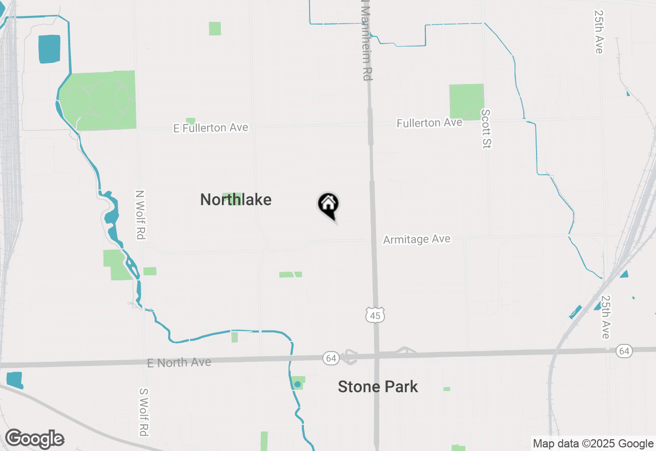 Map of 417 Major Drive, Northlake, IL 60164