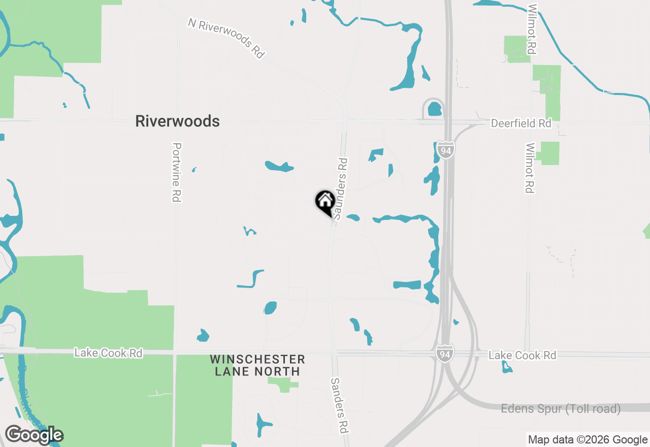 Map of 2370 Legends Court, Riverwoods, IL 60015