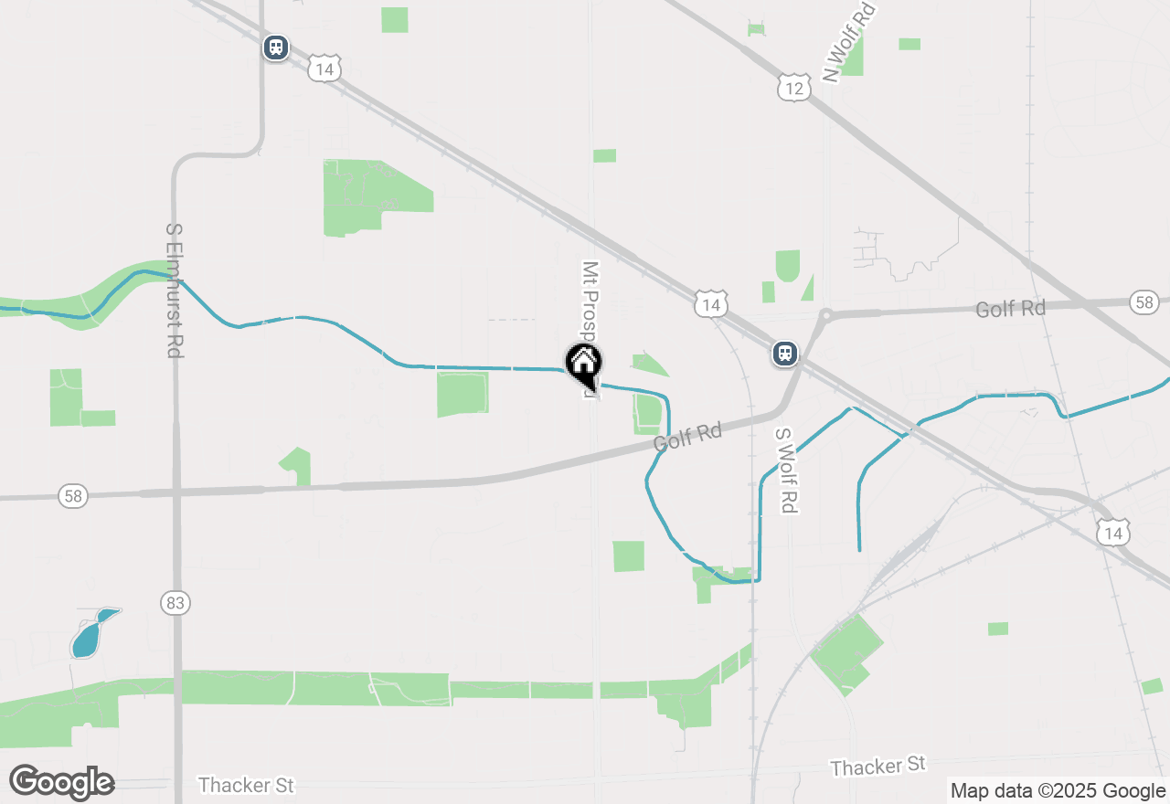 Map of 47 S Josephine Court, Des Plaines, IL 60016