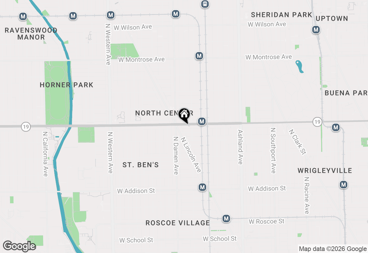 Map of 1929 W Irving Park Road #2, Chicago, IL 60613