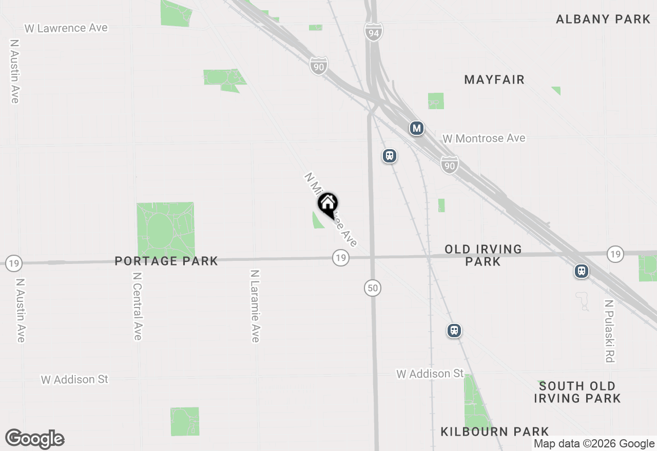 Map of 4101 N Dickinson Avenue #1, Chicago, IL 60641