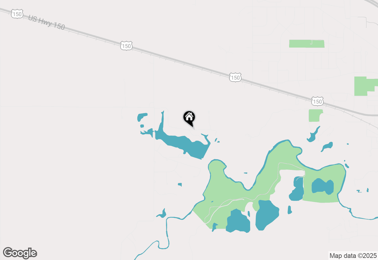 Map of 1512 W North Shore Drive, Mahomet, IL 61853