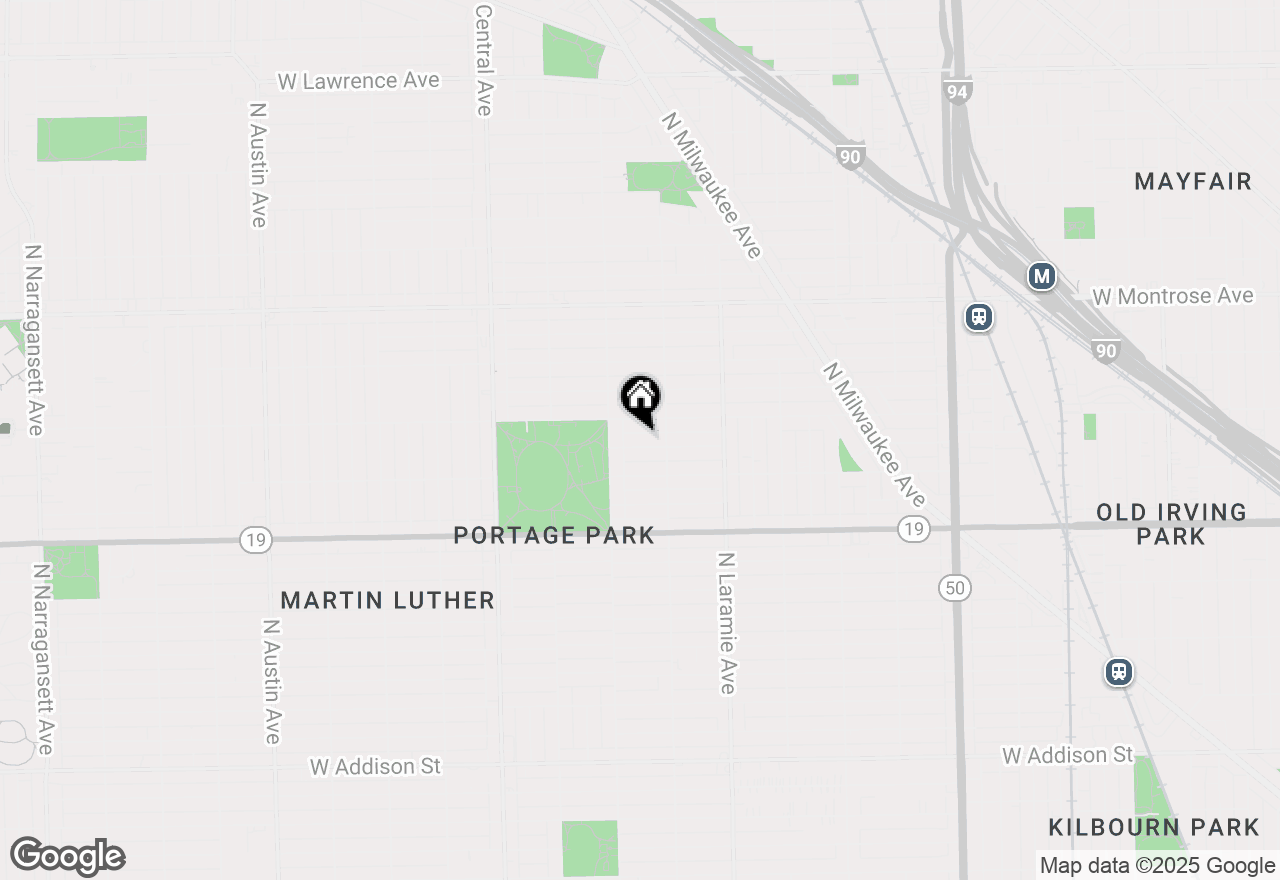 Map of 5324 W Warner Avenue, Chicago, IL 60641