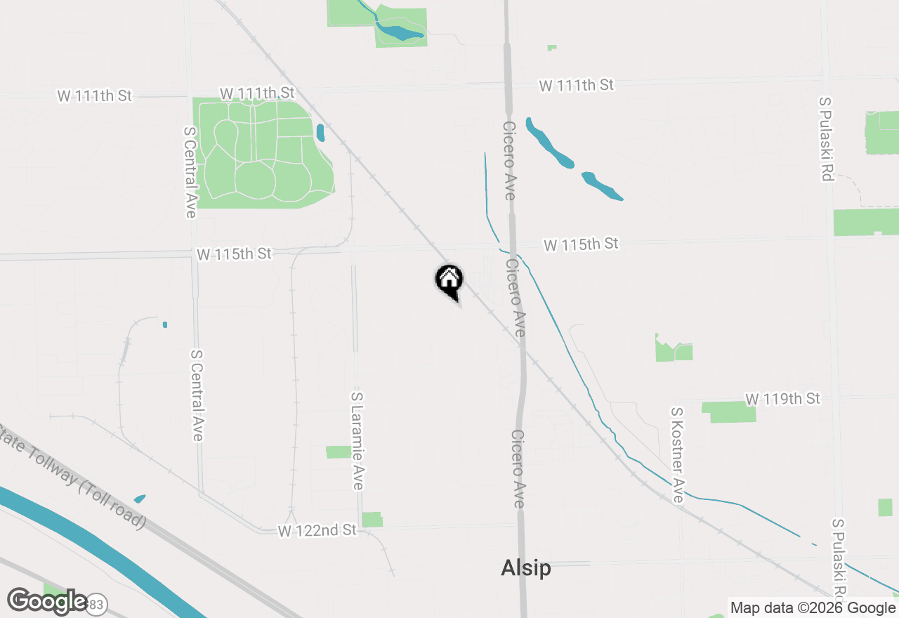 Map of 11640 S Laporte Avenue, Alsip, IL 60803