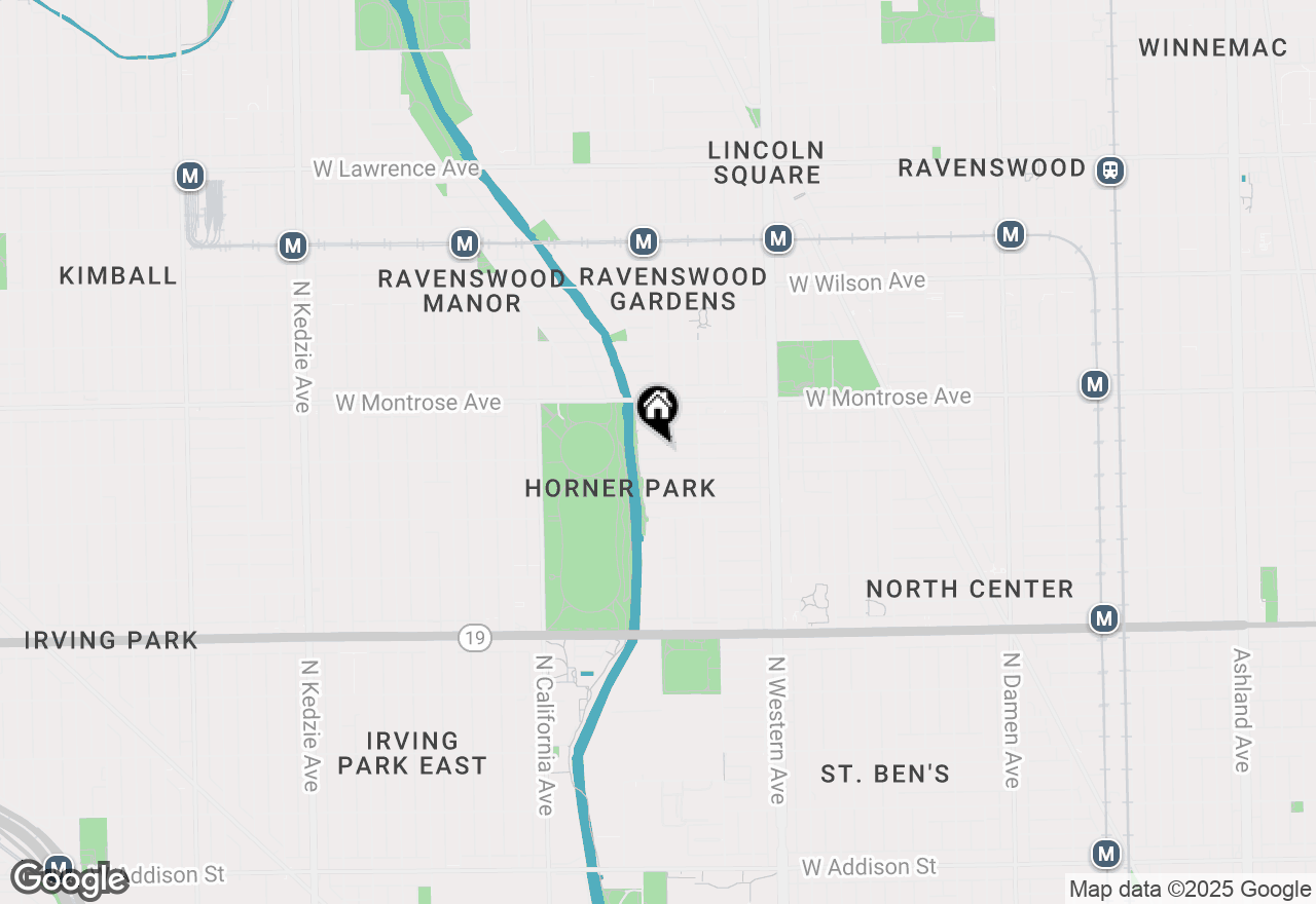 Map of 2542 W Cullom Avenue, Chicago, IL 60618