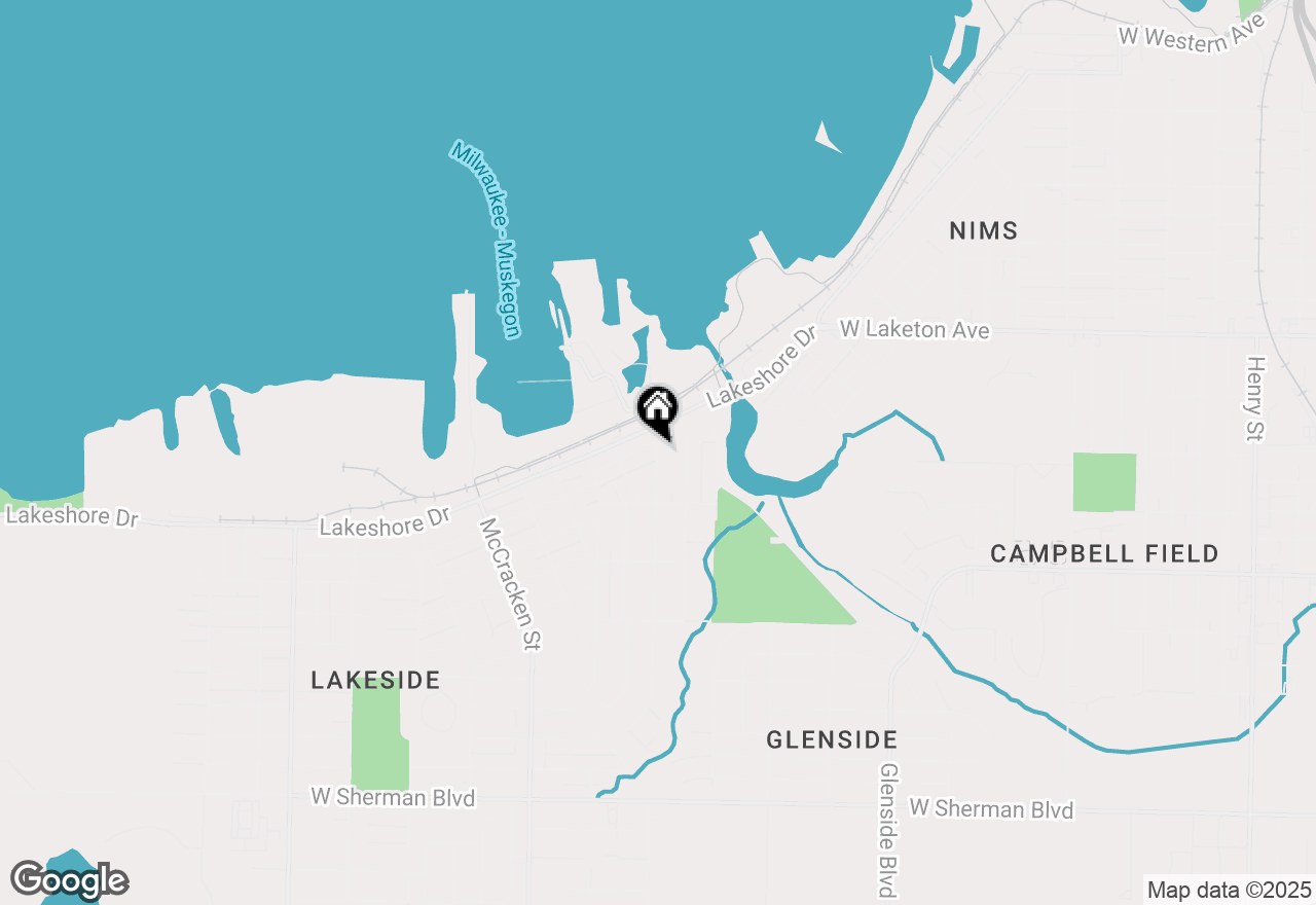 Map of 2024 Estes Street, Muskegon, MI 49441