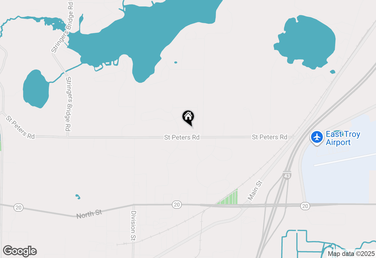 Map of 2704 Red Oak Ln, East Troy, WI 53120