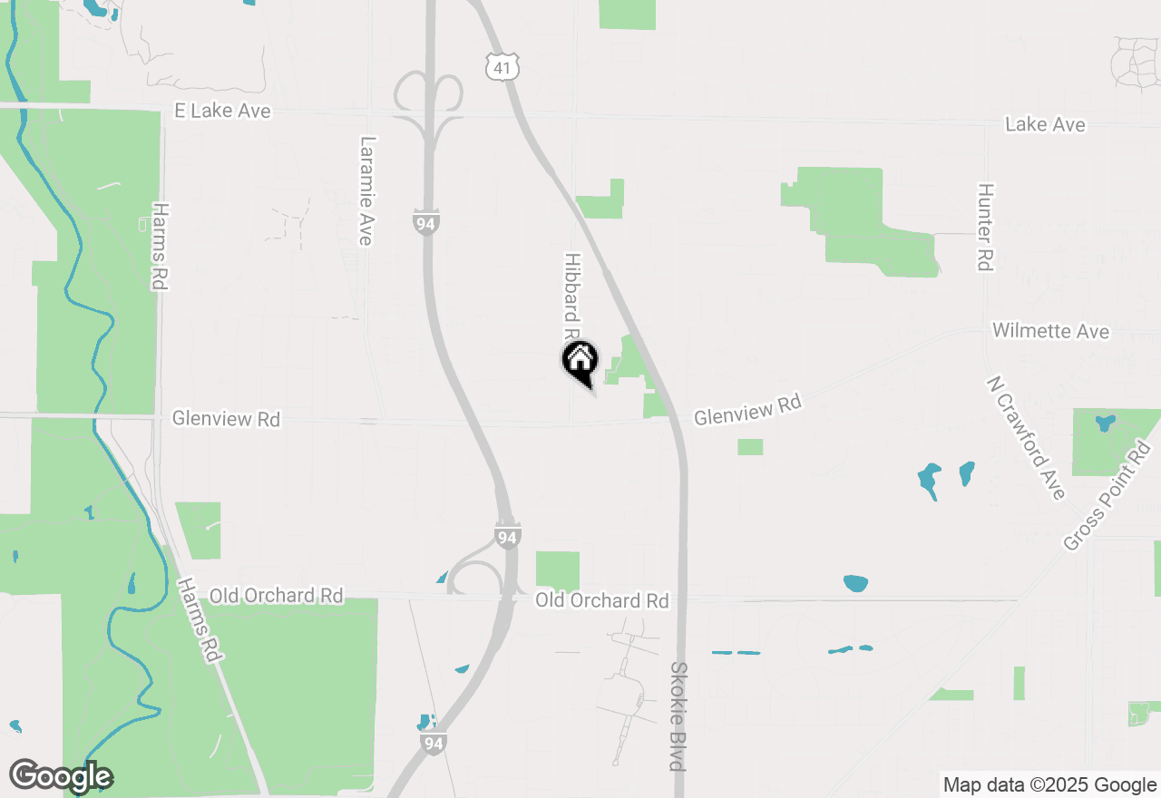 Map of 324 Hibbard Road, Wilmette, IL 60091