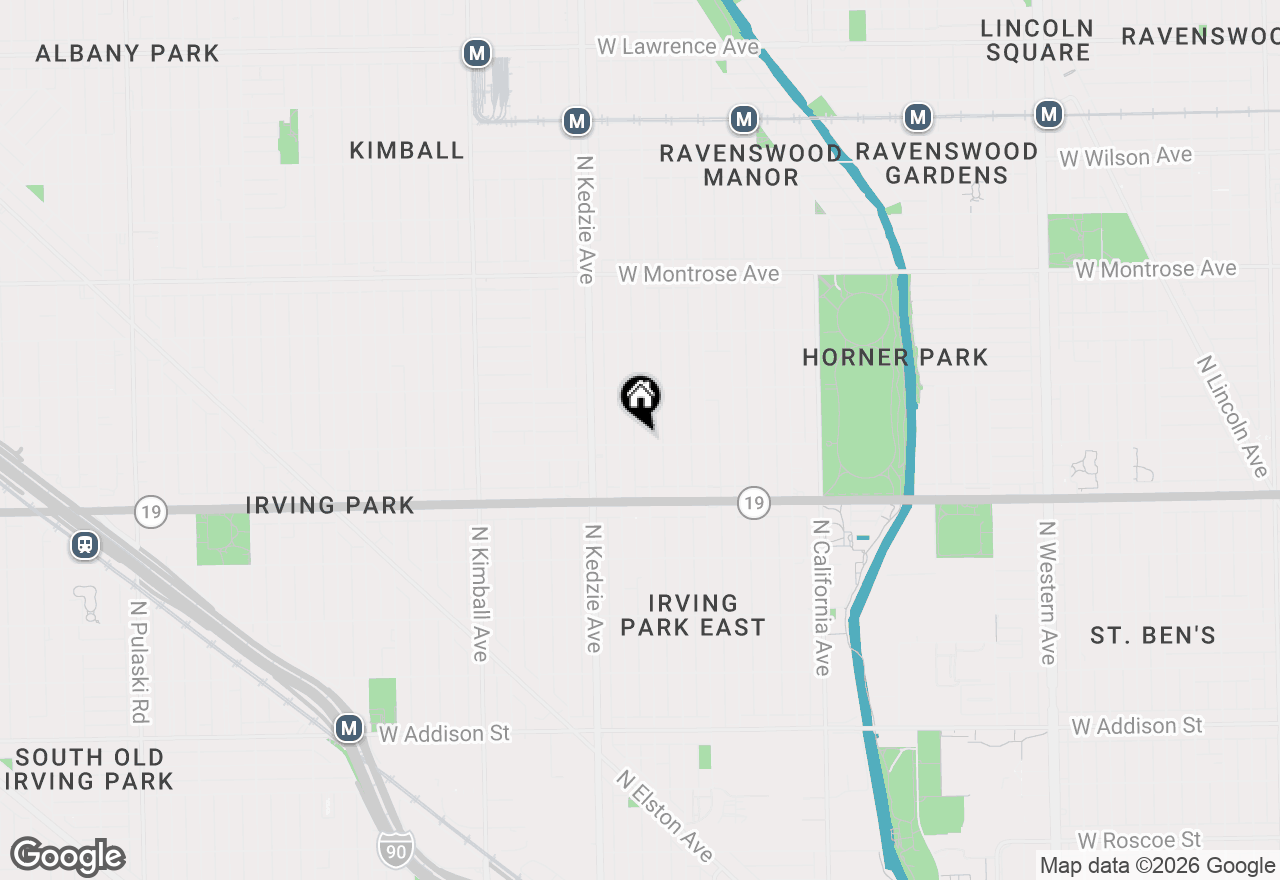Map of 3108 W Belle Plaine Avenue #3, Chicago, IL 60618