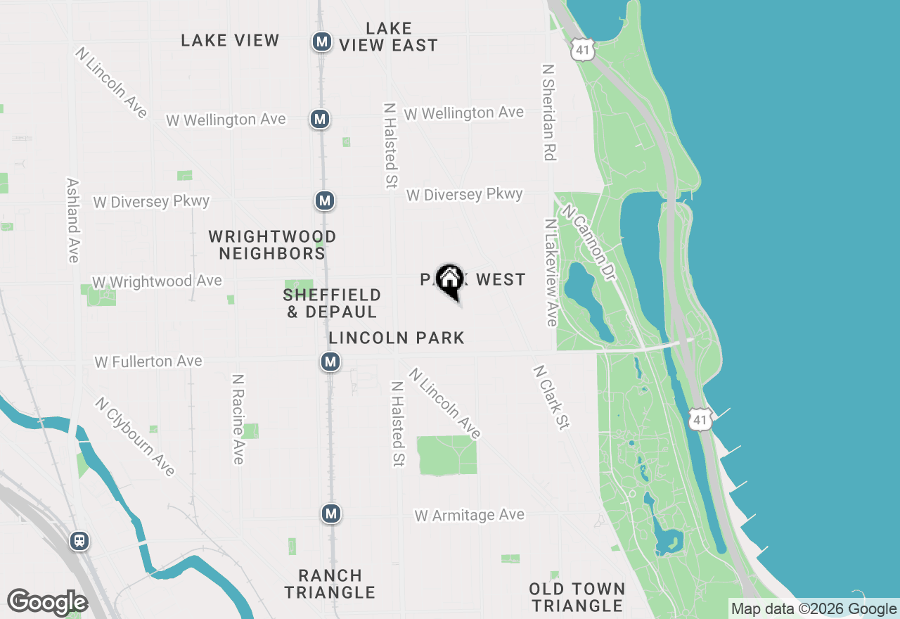 Map of 633 W Deming Street #7A, Chicago, IL 60614