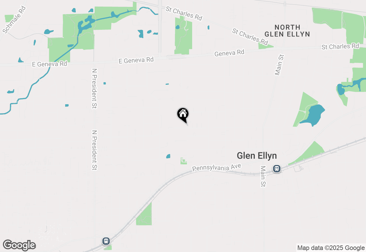 Map of 270 Hawthorne Boulevard, Glen Ellyn, IL 60137