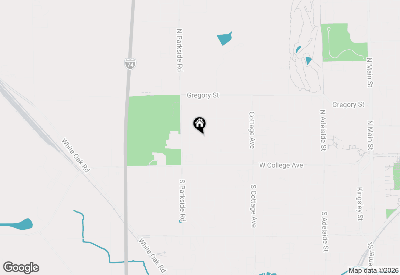 Map of 203 Edwards Drive, Normal, IL 61761