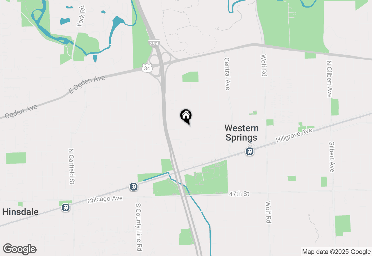 Map of 1440 Walnut Street, Western Springs, IL 60558