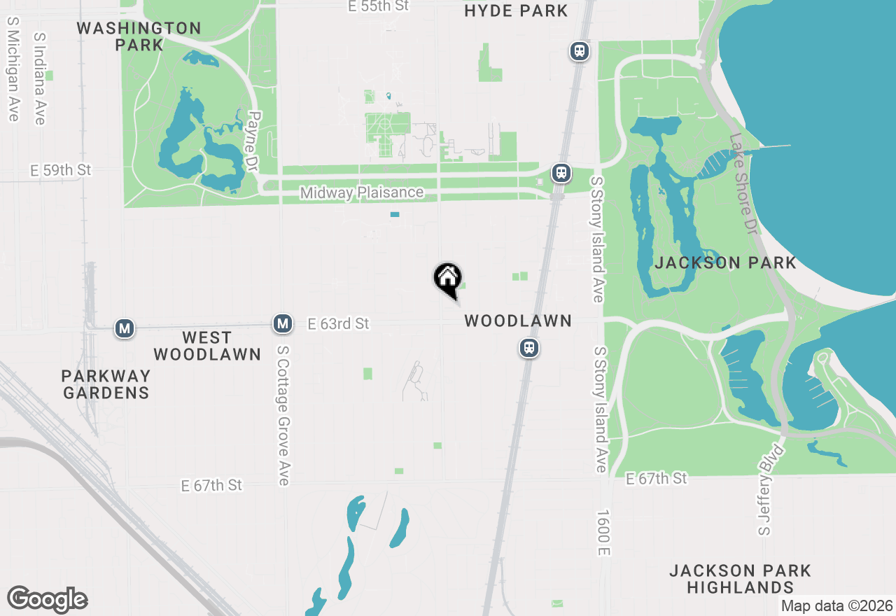 Map of 6241 S Woodlawn Avenue, Chicago, IL 60637