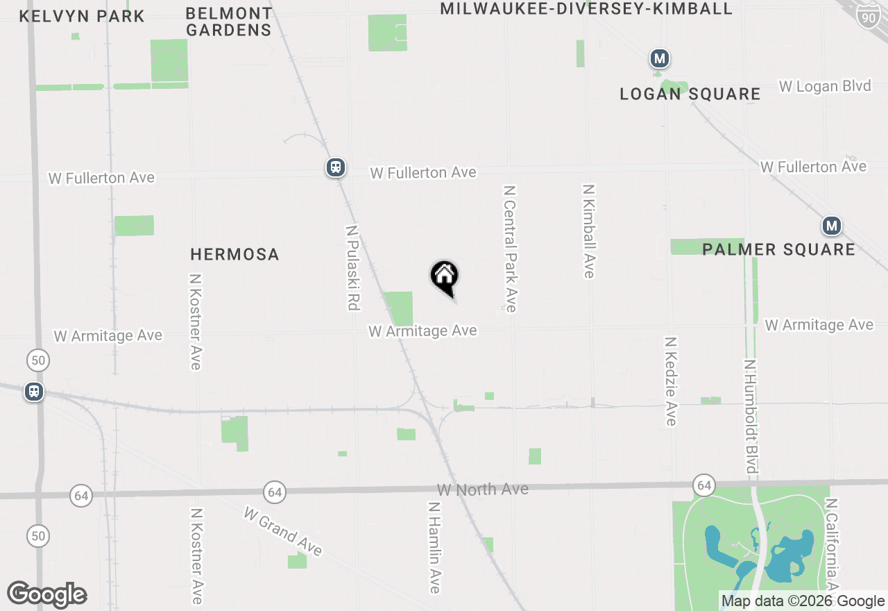 Map of 3742 W Mclean Avenue #2, Chicago, IL 60647