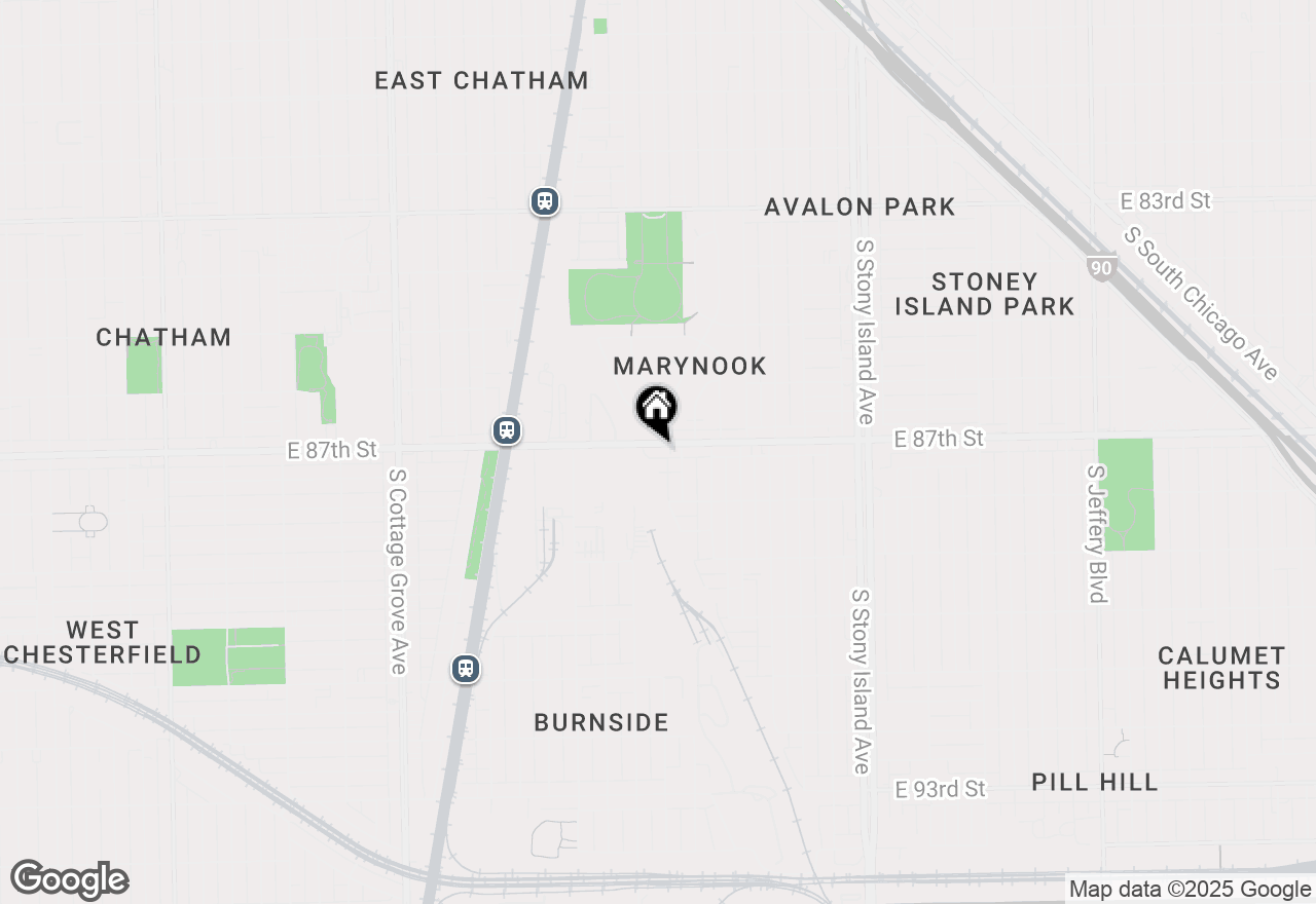 Map of 1225 E 87th Street, Chicago, IL 60619