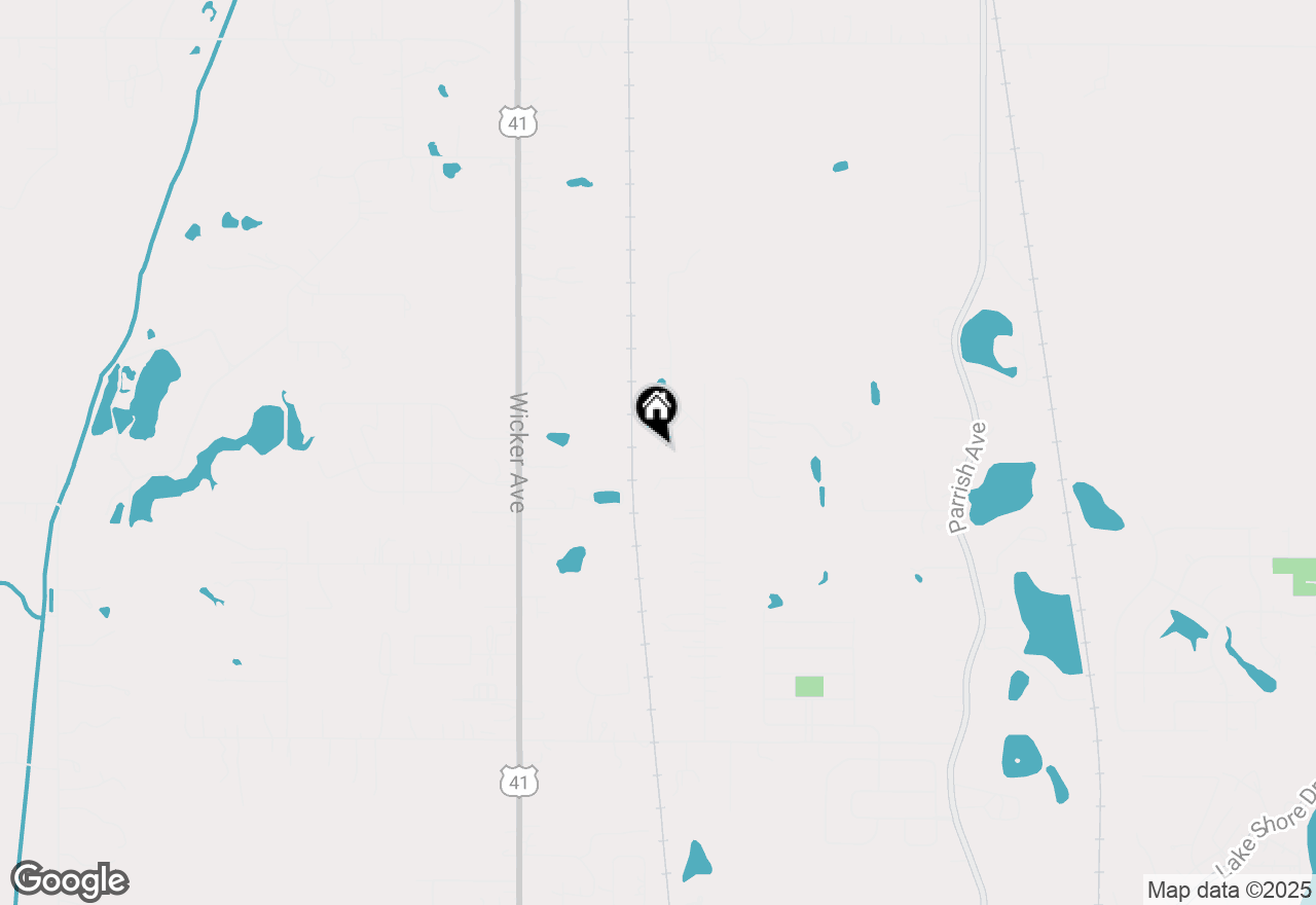 Map of 10707 W 123rd Court, Cedar Lake, IN 46303