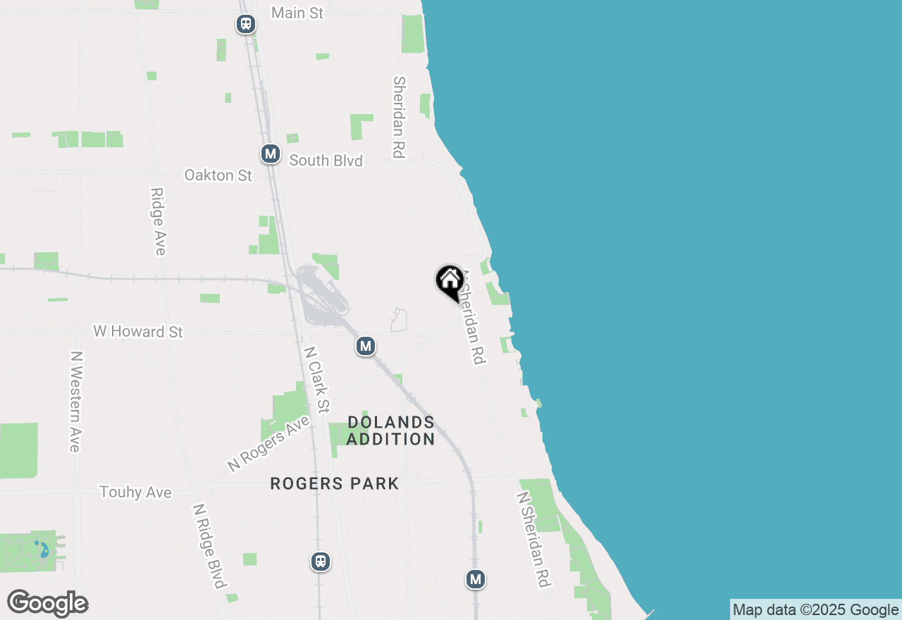 Map of 7635 1/2 N Greenview Avenue #1S, Chicago, IL 60626