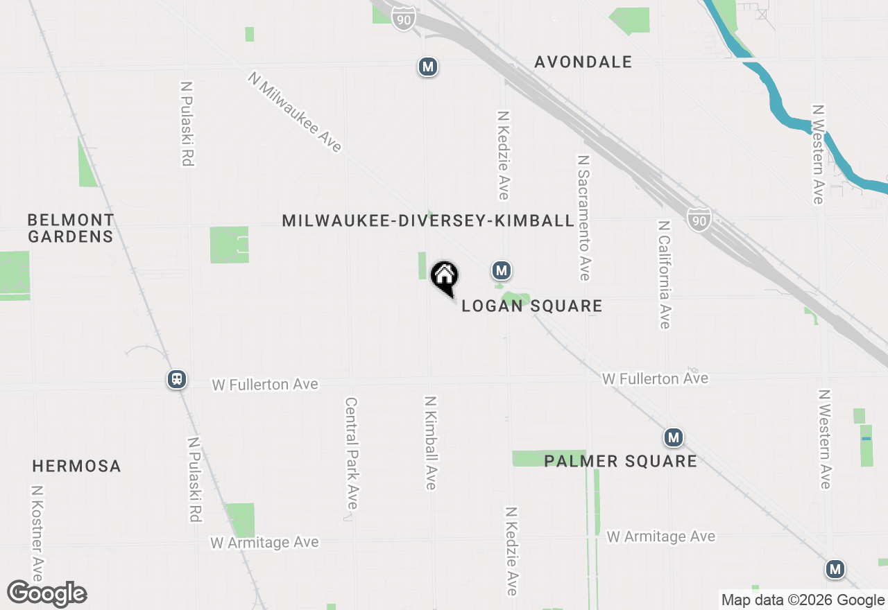 Map of 3305 W Wrightwood Avenue, Chicago, IL 60647