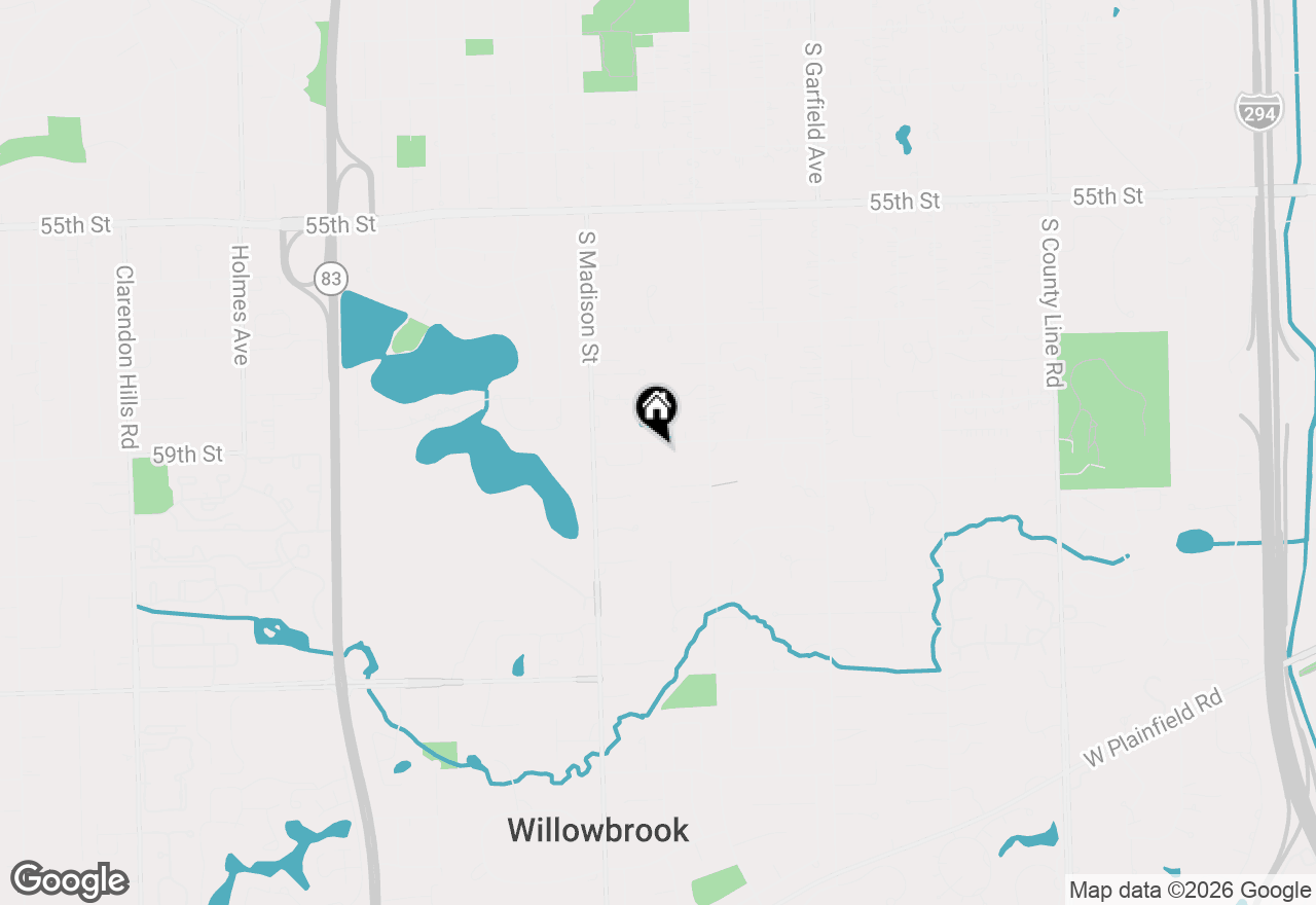 Map of 224 W 59th Street, Burr Ridge, IL 60527