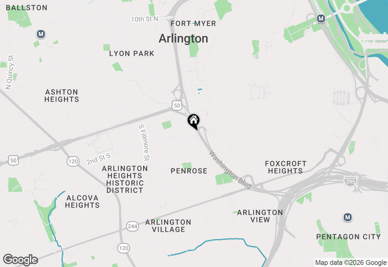 Map of 131 S Courthouse Road #6, Arlington, VA 22204