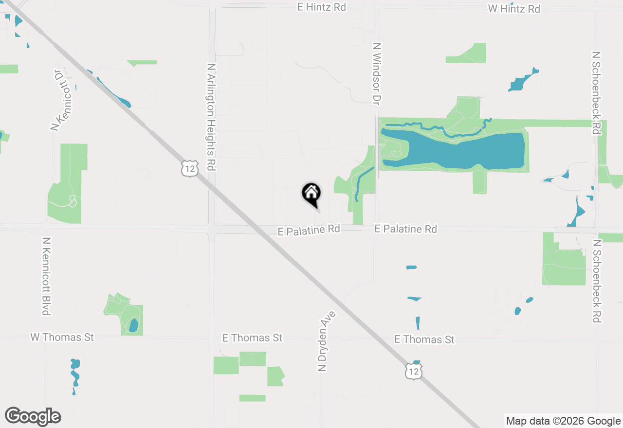 Map of 1914 N Burke Drive, Arlington Heights, IL 60004