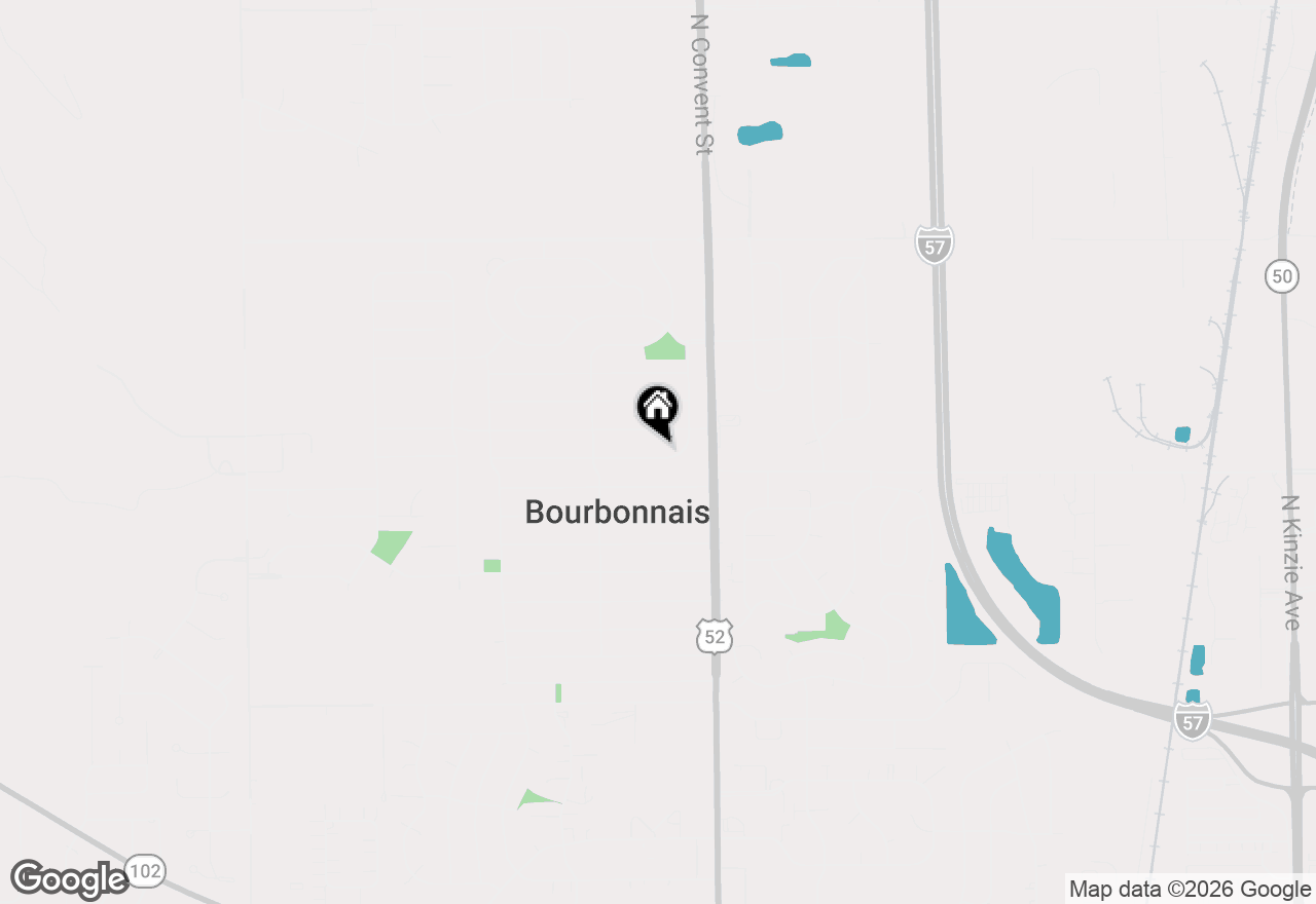Map of 180 Karen Drive, Bourbonnais, IL 60914