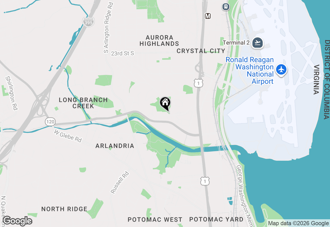 Map of 707 31st Street S, Arlington, VA 22202
