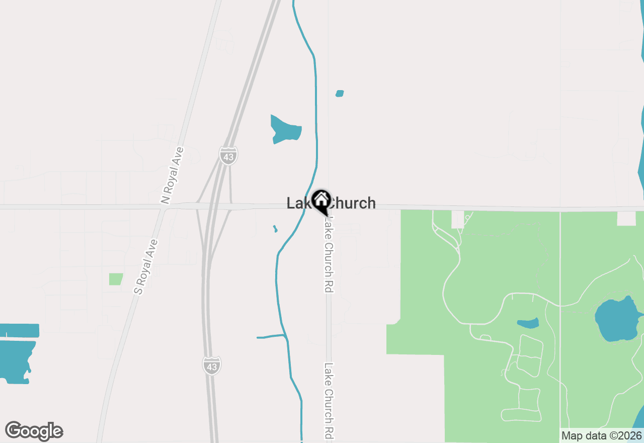 Map of 6083 Lake Church Rd, Belgium, WI 53004