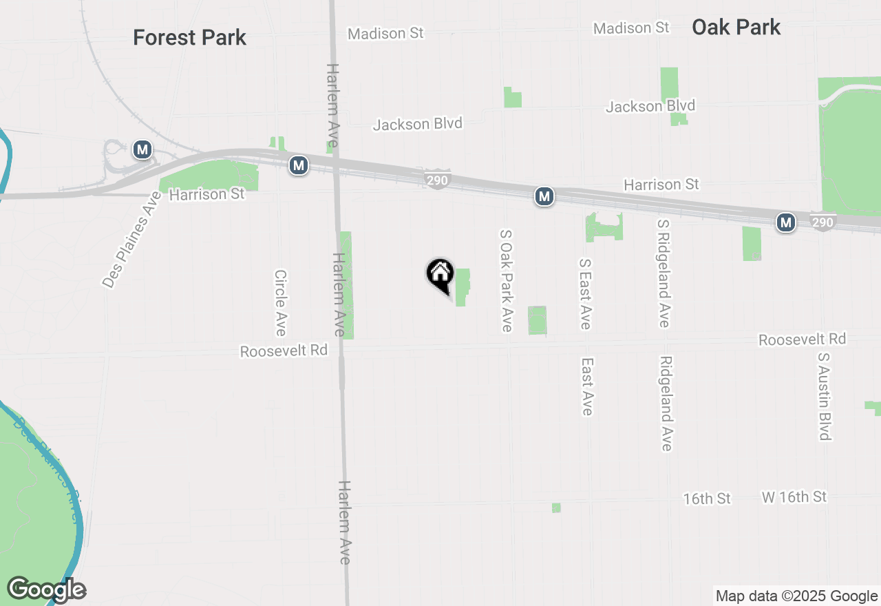 Map of 1143 Clinton Avenue, Oak Park, IL 60304