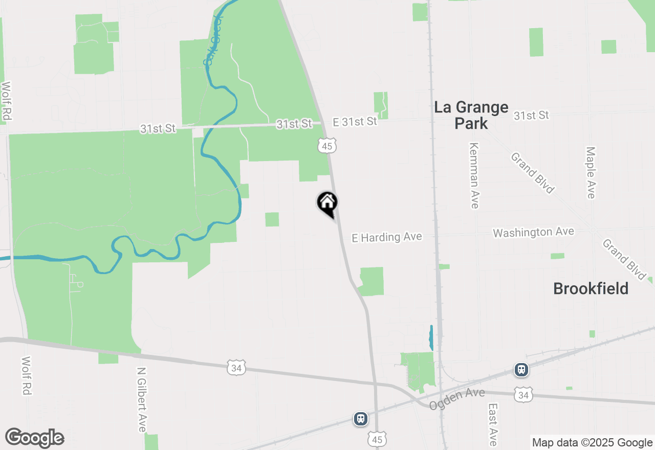 Map of 725 N Catherine Avenue, La Grange Park, IL 60526