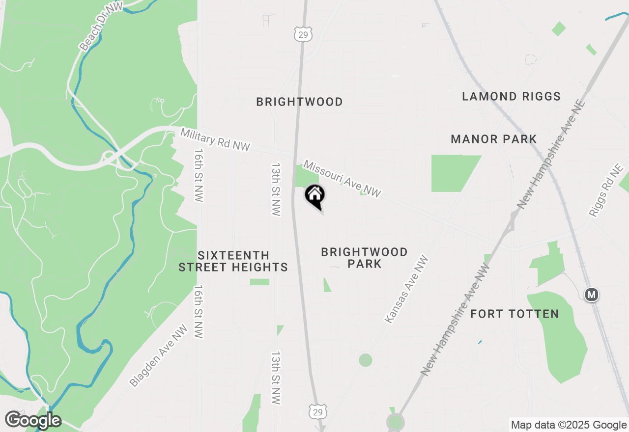 Map of 908 Longfellow Street Nw, Washington, DC 20011